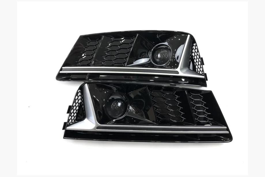 Решетки противотуманных фар с отверстием RS-Style (2016-2019, 2 шт, Черный) Image Решетки противотуманных фар с отверстием RS-Style (2016-2019, 2 шт, Черный) Image