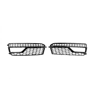 Решетки противотуманных фар RS-Style (Sport, 2011-2015, 2 шт, Черный) Audi A5 2007-2015 гг. фото 2