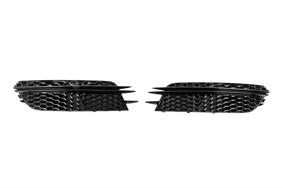 Audi A6 C7 2011-2017 гг. Решетки противотуманных фар RS-Style (для Base, 2011-2014, 2 шт., черные) Image