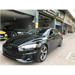 Решетки противотуманных фар с ПТФ RS-Style (Для S-Line, 2020-2025, 2 шт, Черный) Audi A5 2016-2025 гг. фото 1