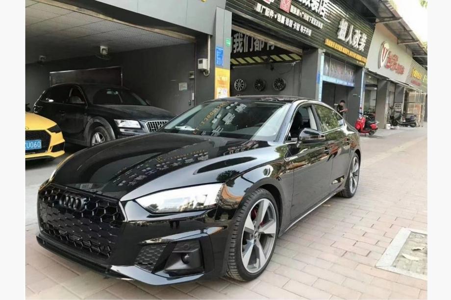 Audi A5 2016-2025 гг. Решетки противотуманных фар с туманкой RS-Style (2020-2025, 2 шт, Черный) Image