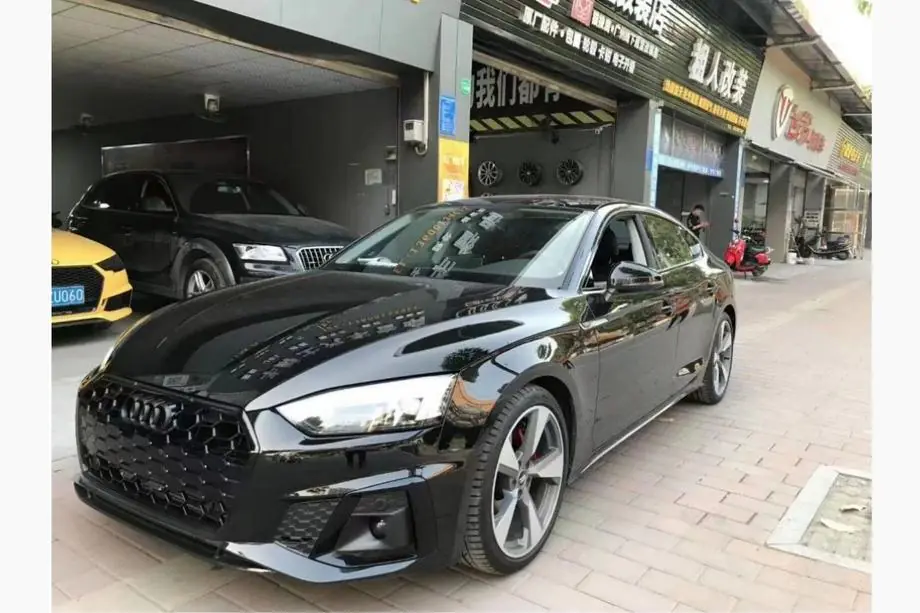 Audi A5 2016-2025 гг. Решетки противотуманных фар с ПТФ RS-Style (Для S-Line, 2020-2025, 2 шт, Черный) Фото 1