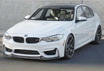 BMW 4 серия F32/F33/F36 2012-2020 гг. Передний Лип-Спойлер DPT V-2 (Для M4, Черный Глянец) фото 5