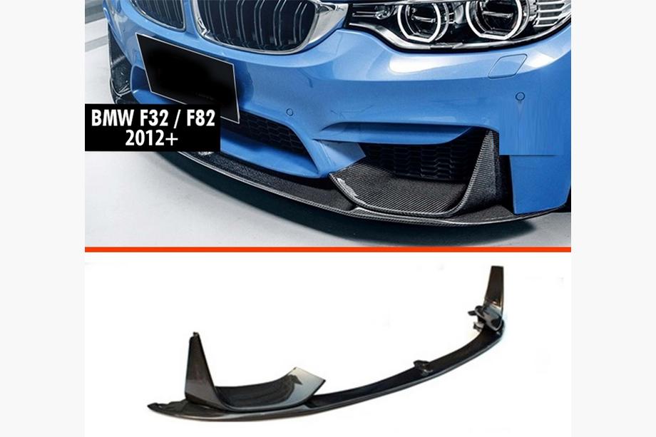 BMW 4 серия F32/F33/F36 2012-2020 гг. Передний Лип DPT V-3 (Для M4, Черный Глянец) Image