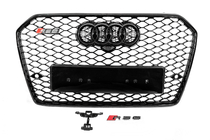 Audi A6 C7 2011-2017 гг. Передняя черная решетка RS-style (2014-2017) фото 1