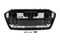 Audi A6 C8 2018–2025 гг. Передняя решетка RS-Style (с ACC, черная) фото 1