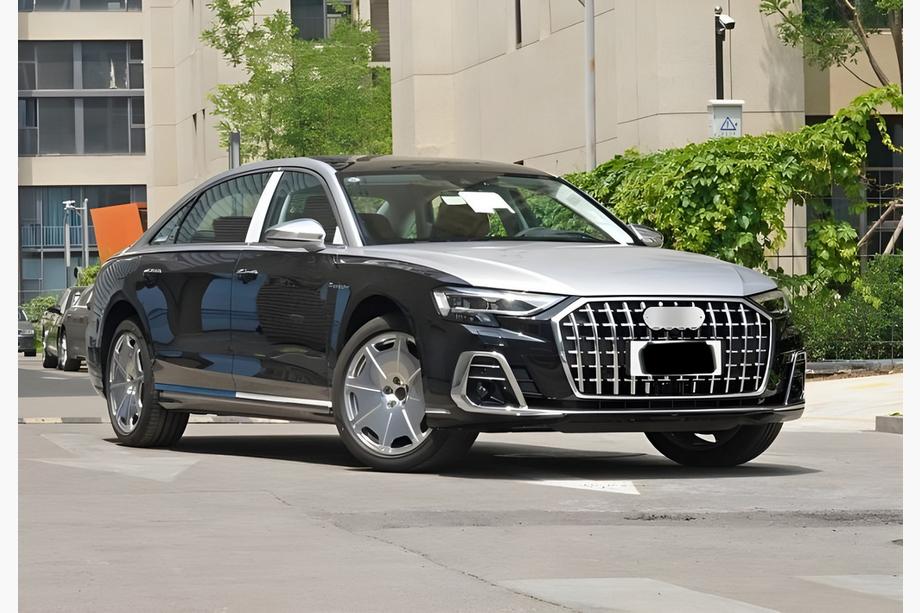 Audi A8 2018- гг. Передняя Решетка S-Style Horch (2022+, Хром с Черным) Фото 2