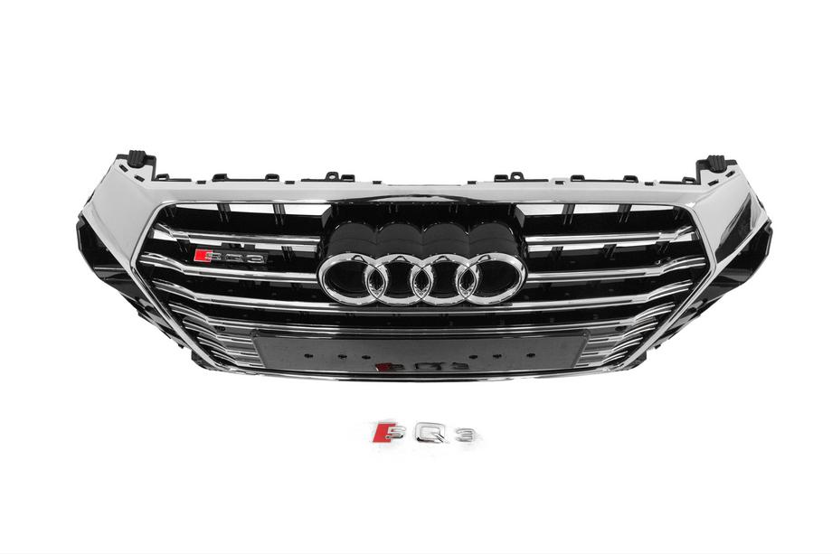 Audi Q3 2011-2019 гг. Передняя решетка RSQ-Style (2015-2019, черная с хромом) Фото 4