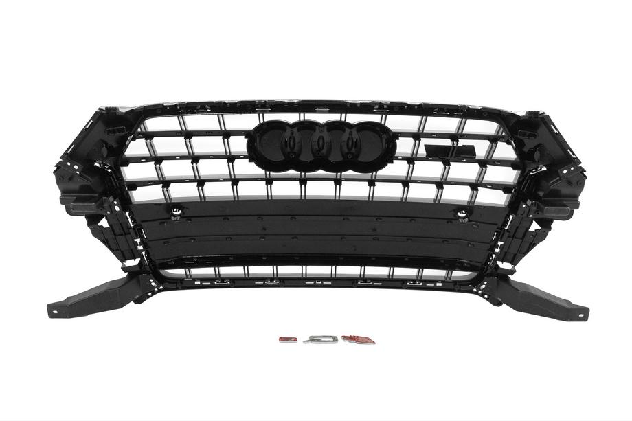 Audi Q3 2011-2019 гг. Передняя решетка RSQ-Style (2015-2019, черная с хромом) Фото 5
