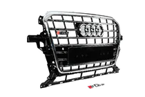 Audi Q5 2008-2017 гг. Передняя решетка SQ-Style (2012-2017, черная с хромом) фото 3