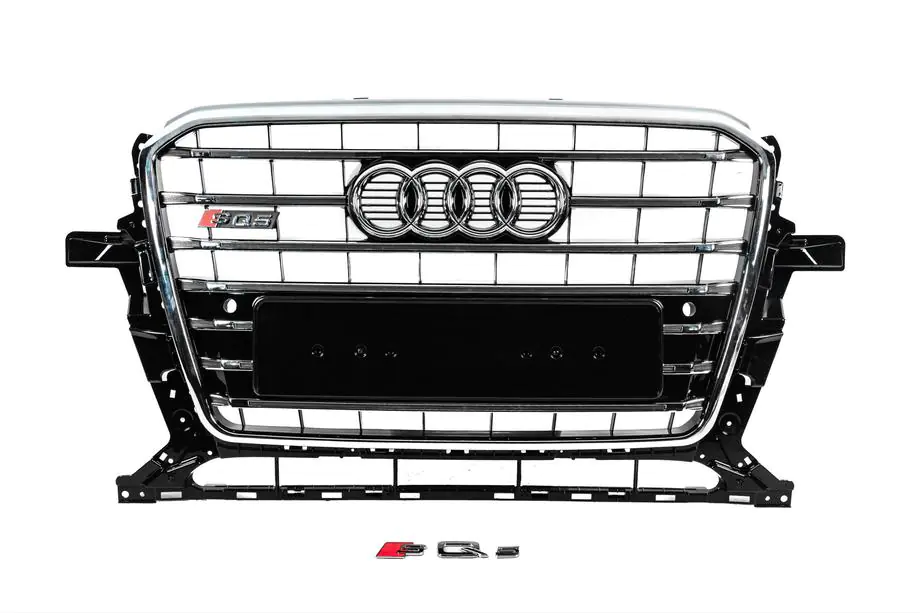 Audi Q5 2008-2017 гг. Передняя решетка SQ-Style (2012-2017, черная с хромом) Image