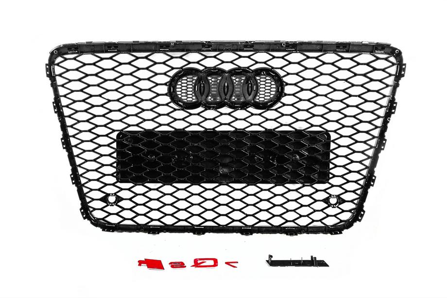 Audi Q7 2005-2015 гг. Передняя решетка RSQ-Style (черная с хромом) Фото 4