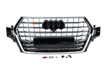 Audi Q7 2015–2026 гг. Решётка радиатора передняя SQ-Style V-2 (2015-2019, чёрная с хромом) фото 1