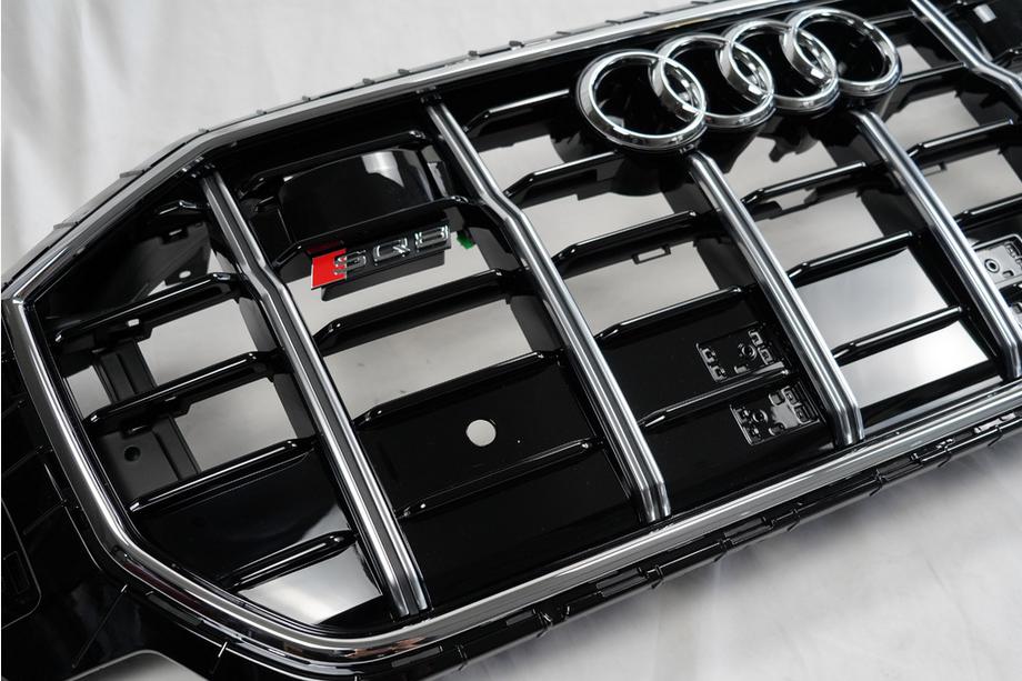 Audi Q8 2018- гг. Передняя решетка SQ-Style (2018-2023, черная с хромом) Фото 5