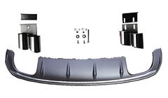 Audi A3 2012-2020 гг. Задний диффузор V-1 (для S/S-Line, 2012-2020) фото 1