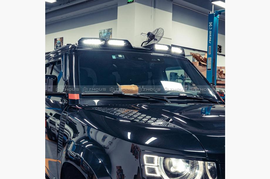 Land Rover Defender 2019- гг. Козырек лобового стекла с LED Image