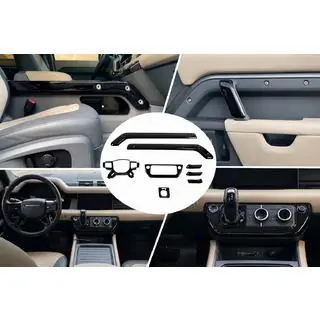 Черные накладки в салон Land Rover Defender 2019- гг. фото 1