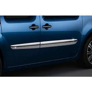Дверные Молдинги Нержавейка (2011-2014, 4 шт) Renault Kangoo 2008–2020 гг. фото 1