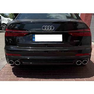 Audi A6 C8 2018- гг. Задний диффузор с насадками S-Style (для S/S-Line)