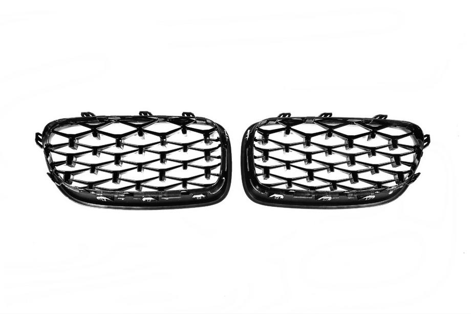 BMW 5 серия F10/F11 2010–2016 гг. Ноздри Diamond Black (Черный Глянец) Фото 8