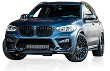 BMW X4 G02 2018- гг. Ноздри M-Look (Черный Глянец) фото 2