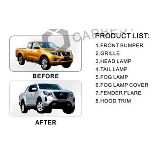 Комплект апгрейда Facelift до 2021 (для 2015-2020) Nissan Navara/NP300 2016- гг. фото 3