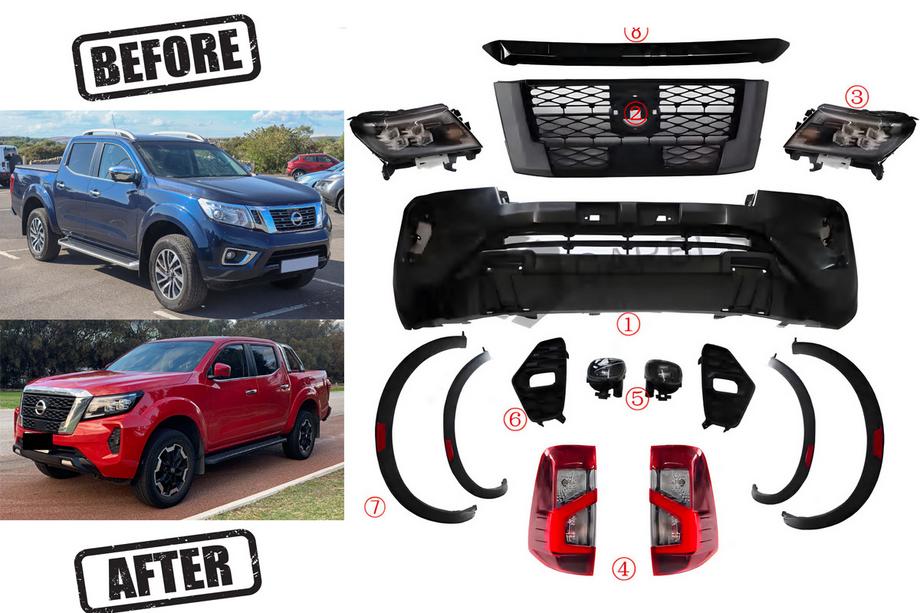 Nissan Navara/NP300 2016- гг. Комплект апгрейда Facelift до 2021 (для 2015-2020) Фото 2