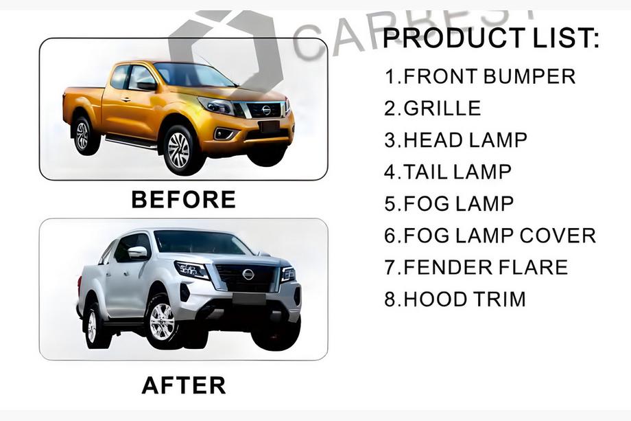 Nissan Navara/NP300 2016- гг. Комплект апгрейда Facelift до 2021 (для 2015-2020) Фото 3