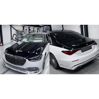 Комплект рестайлинга в W223 Maybach (с дверными ручками и вставками) фото 2