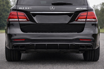 Mercedes GLE/ML сlass W166 2011-2018 гг. Задний диффузор для GLE (дизайн GLE63 Black) фото 1