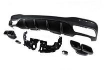 Mercedes GLE/ML сlass W166 2011-2018 гг. Задний диффузор для GLE (дизайн GLE63 Black) фото 5