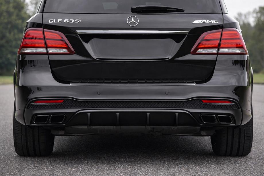 Mercedes GLE/ML сlass W166 2011-2018 гг. Задний диффузор для GLE (дизайн GLE63 Black) Image