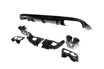 Mercedes E-class coupe C238 2016-2024 гг. Задний диффузор Black с насадками Black (Дизайн AMG53) фото 4