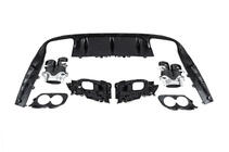 Mercedes E-class coupe C238 2016-2024 гг. Задний диффузор Black с насадками Black (Дизайн AMG53) фото 6