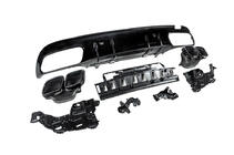 Mercedes C-сlass W205 2014-2021 гг. Задний диффузор с насадками Black (Дизайн C63 2018-2021) фото 5