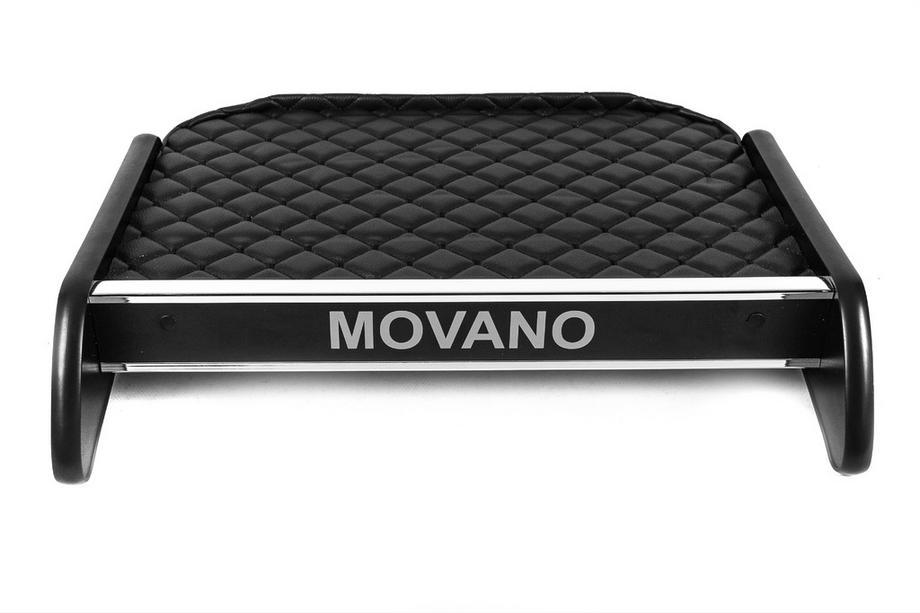 Opel Movano 2010-2021 гг. Полка на панель (Черная с черной строчкой) Фото 1