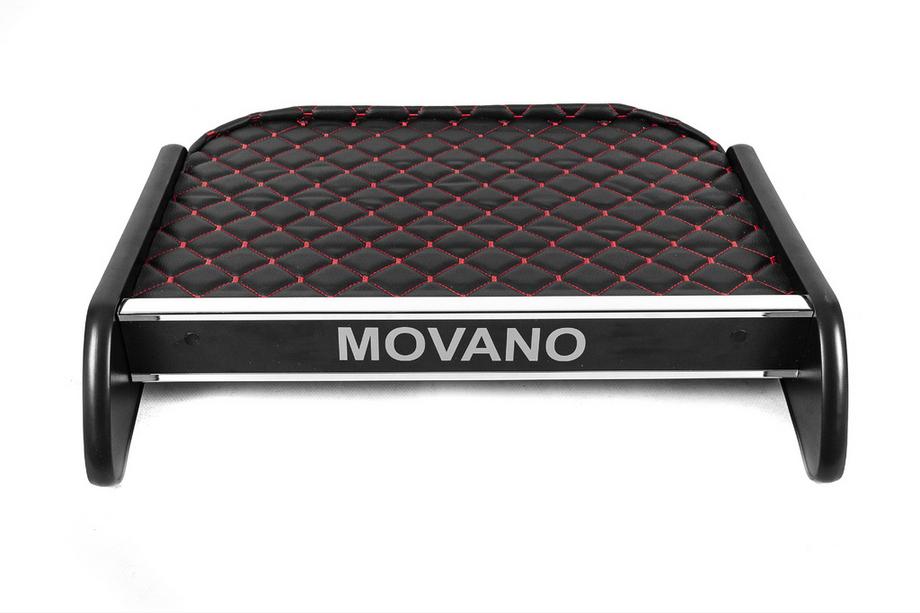 Opel Movano 2010-2021 гг. Полка на панель (Черная с красной строчкой) Фото 1