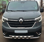 Renault Trafic 2015- гг. Передняя защита Shark ST015 (2021+, Нержавейка) фото 1