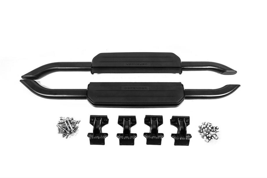 Боковые пороги OEM Черные (для короткой версии, 2 шт) Image