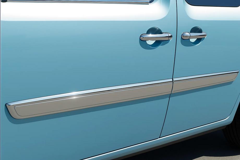 Renault Kangoo 2008-2020 гг. Дверные Молдинги Нержавеющая Сталь (2008-2011, 4 шт) Image