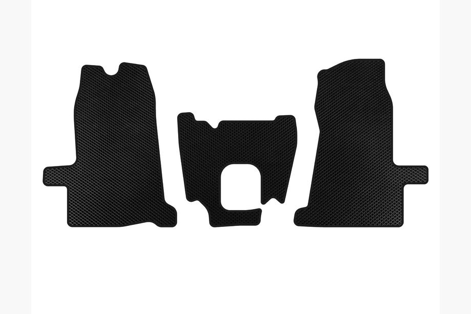 Ford Transit 2000–2014 гг. Коврики EVA (2000-2006, 1+1, МКПП, Черный) Image