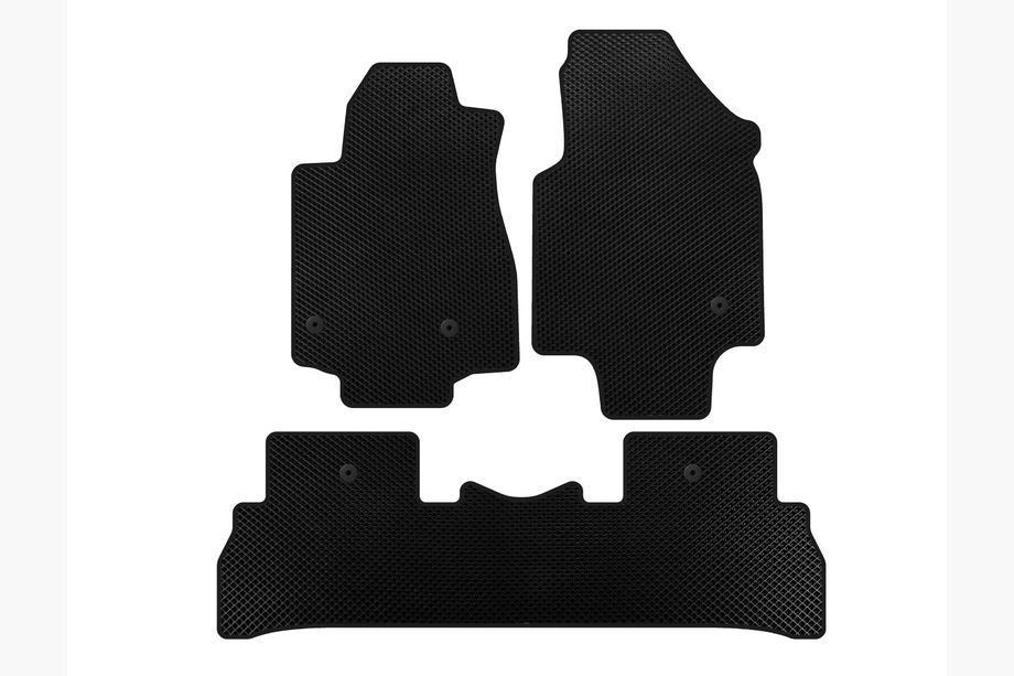 Honda Pilot 2008-2015 гг. Коврики EVA (2008-2012, 7-местный, Черный) Image