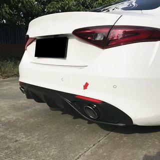 Диффузор Заднего Бампера с Насадками V1 (Пластик) Alfa Romeo Giulia 2016-2022 гг. фото 3
