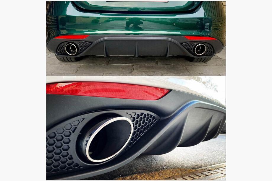 Alfa Romeo Giulia 2016-2022 гг. Диффузор заднего бампера Lip Carbon V2 (Карбон) Фото 7