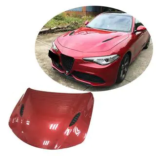 Капот V2 (Карбон) Alfa Romeo Giulia 2016-2022 гг. фото 1