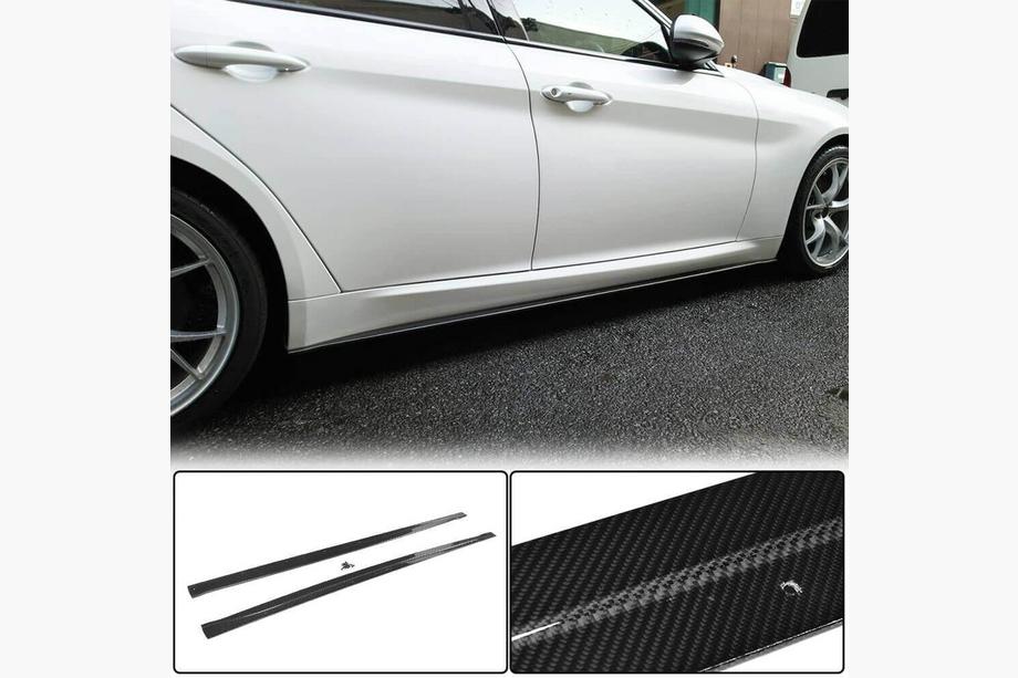 Alfa Romeo Giulia 2016-2022 гг. Боковые Пороги V2 (для Base/Sport, Карбон) Image