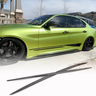 Боковые Пороги (для Base/Sport, Пластик) Alfa Romeo Giulia 2016-2022 гг. фото 1