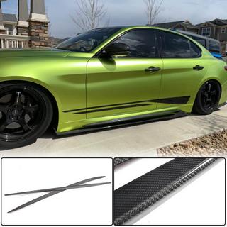 Боковые Пороги (для Base/Sport, Пластик) Alfa Romeo Giulia 2016-2022 гг. фото 2