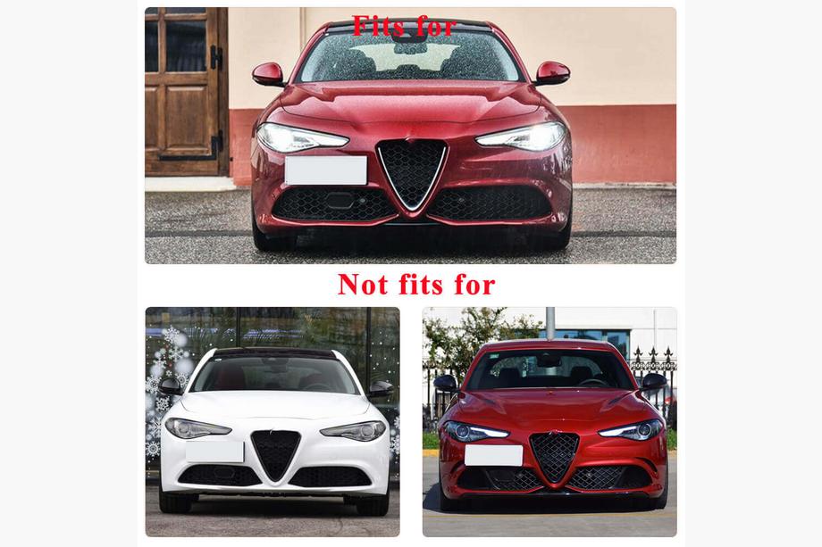 Alfa Romeo Giulia 2016-2022 гг. Накладки на Противотуманные Фары (для Sport, Пластик) Фото 8
