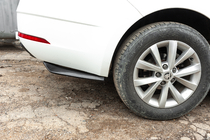 Универсальные Flap накладки на задний бампер Тип-A (2 шт, черный глянец, ABS-пластик) фото 3 Универсальные Flap накладки на задний бампер Тип-A (2 шт, черный глянец, ABS-пластик) фото 3